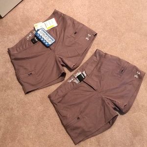 Under Armour Shorts. 1 New, 1 barely worn like new